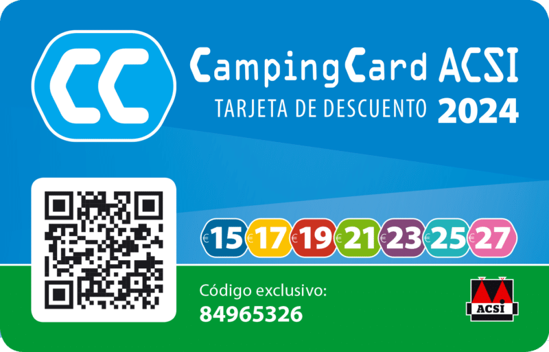 Nuevo Tarjeta de descuento digital CampingCard ACSI